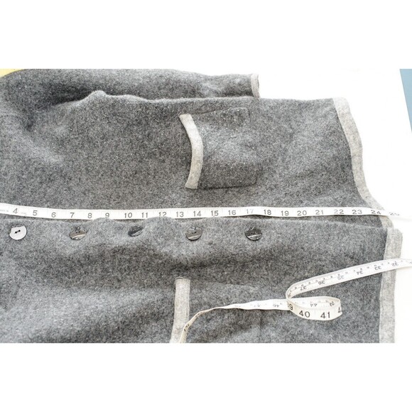 Marconi Lambs wool Angora S Gray hooded Jacket sweater coat - Picture 5 of 5